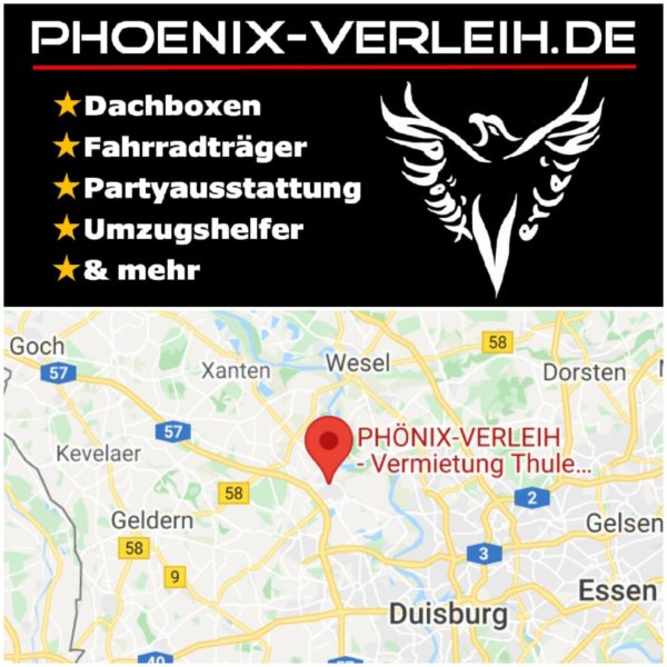 Dachboxen Fahrradträger Partyausstattung Umzugshelfer Phönix-Verleih